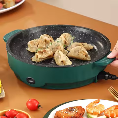 Electric MultiCooker Electric Frying Pan 220V Househould Barbecue Fried Steak Fish Omelette Frying P