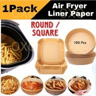 Square Round Air Fryer Paper Kertas air fryer Air Fryer Accessories Parchment Paper For Air Fryer