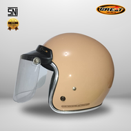 Great Helm Bogo List Chrome Premium Coklat Susu Original Pria Wanita SNI L02