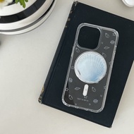 貝殼透明 果凍硬殼 MagSafe 手機殼