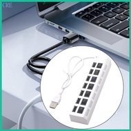 CRE USB2 0 Splitter 7 Port Power USB Splitter USB Splitter with Individual Switches