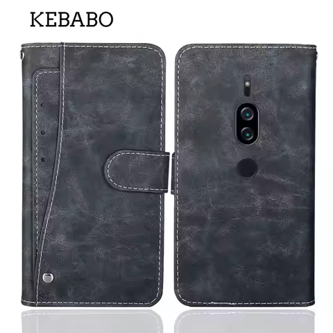 Leather Wallet For Sony Xperia XZ2 Premium Case 5.8" Fashion Luxury Protective Multi-Function Cover 