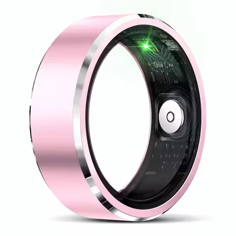New Smart Ring for Men Women, Heart Rate Blood Oxygen Pressure Monitoring, IP68 & 5ATM Waterproof, M
