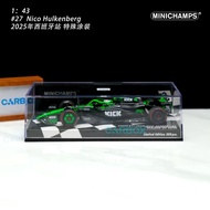 [Ready Stock 1 Set] Mini Cut 1: 43 F1 Racing Car Model Sober C45 Hockenberg 2025