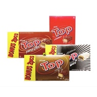 DELFI TOP BLACK in WHITE DAN COKLAT TOP wafer 1kotak (24x9gm+2)