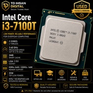 Intel Core i3-7100T 3.40GHz 2-Core 4-Thread 3MB Cache LGA1151 7th Gen Low Power Desktop CPU | Used