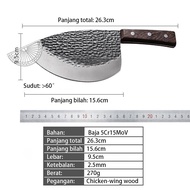 Pisau Ikan Pisau Dapur Professional Super Tajam Chef Knife Golok Daging pisau ganzo