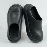 男士勃肯鞋 防滑廚房鞋 EVA輕便膠鞋 戶外雨鞋 低幫舒適- 黑色 36/37