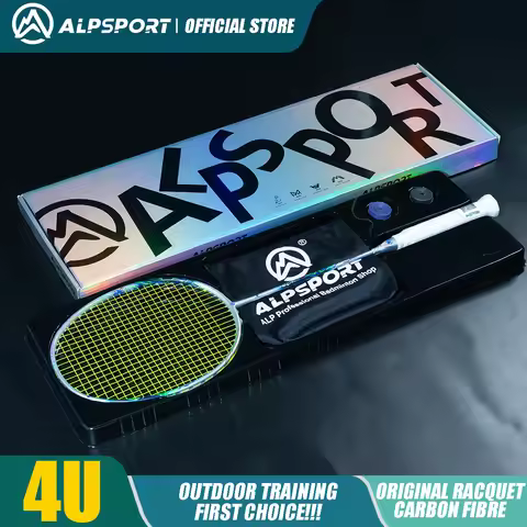 ALP SPIDER 800X 4U Imported T800 Carbon Pro Racket G5 Extra Slim Shaft High Repulsion 35LBS Tension