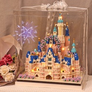 KY&amp; Compatible with Lego Four Seasons Garden Disney Castle Micro Particle Building Blocks Girls' Assembling Game Educati