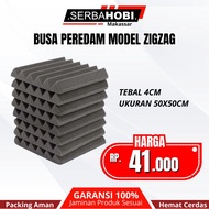 50x50cm Zigzag Grey Room Soundproofing Foam