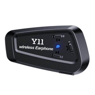 HNJ Y20 Max Motor Helmet Headset 16 RGB Colorful Light Effect 300M Two Rider Intercom 5.3 Chip Long 