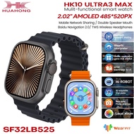 HK10 ULTRA 3 MAX（GEN2 ）SmartWatch 4G ROM AI ROBOT 2.02 AMOLED Compass NFC GPS Bluetooth Network Shar