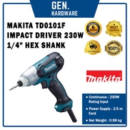 MAKITA TD0101F IMPACT DRIVER 230W 1/4" HEX SHANK