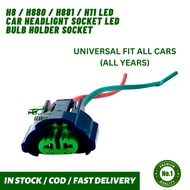 GEAR UP ON H8 / H880 / H881 / H11 Led Car Headlight Socket LED Bulb Holder Socket / car parts