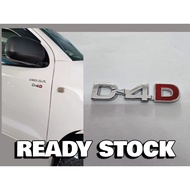 emblem toyota D-4D chrome toyota hilux fender emblem d4d