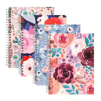 80Pg Ruled Notebook 5.875"X8" Floral (Designs May Vary): Spiral Soft Cover Journal, Multicolor, 6X8 
