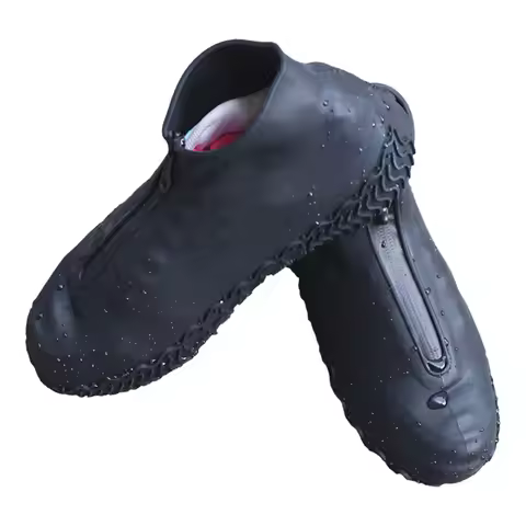 1Pair Anti-Skid Waterproof Shoes Cover Silicone Protective Mud Rain Splash Outdoor Accessories Size