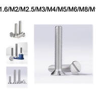 GB68 304 stainless steel one-word slot countersunk head screw slotted flat head screw M1.6M2M2.5M3M4