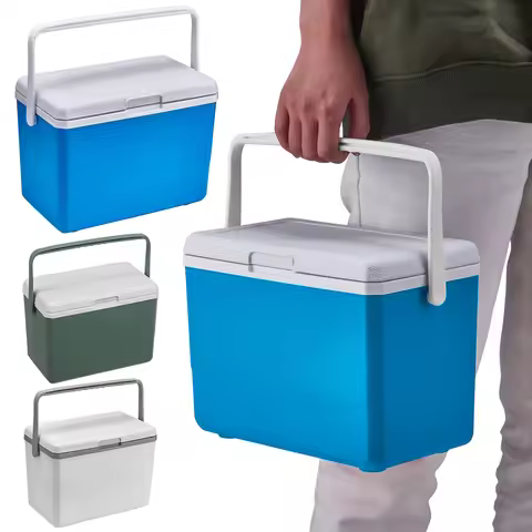 3L Camping Car Refrigerator with Handle Mini Freezer Fridge Heat Preservation Barbecue Insulation Bo