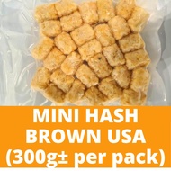 Mini Hash Brown USA 30pcs (300g±) 迷你炸薯饼 Sung Tao Frozen Convenience Food Potato Bites Lempeng Kentan
