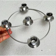 FAKEME Advent Ring Candle Holder, Metal Candlestick Holder, Advent Wreath Ring for Dining Room