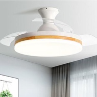 現代吸頂電風扇吊燈（吸頂-白光42寸變光壁控（小米小愛版））