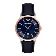 Emporio Armani AR11188 Analog Quartz Blue Leather Men Watch [Pre-order]