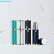 SEPTEMBER Bottom-filled Perfume Bottle, Self-pumping Ultra-fine Mist 5ml Leather Spray Bottle, Mini 