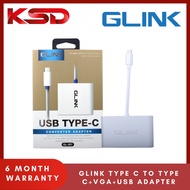 GLINK TYPE C TO TYPE C+VGA+USB adapter (CB333SR+GL-007D)