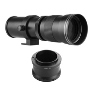 Camera MF Super Telephoto Zoom Lens F/8.3-16 420-800mm T Mount with NEX-mount Adapter Ring Universal
