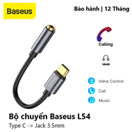 Cáp Chuyển Đổi Type-C Sang Cổng 3.5mm Baseus L54 jack chuyển tai nghe chân TYPE-C sang chân 3.5mm -