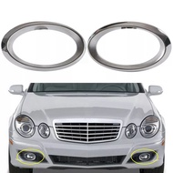 Front Bumper Fog Light Cover Chrome for - S211 W211 E-CLASS W211 Fog Lamp Bezel 2118850974 211885107