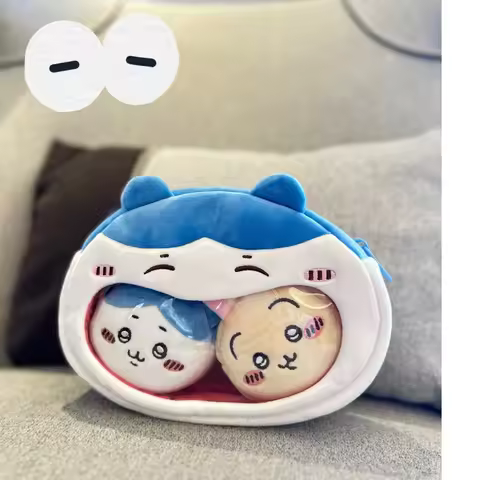Cute Chiikawa Cartoon Pencil Case Usagi Hachiware Zipper Storage Bag CCD Camera Bag Ita Bag Portable