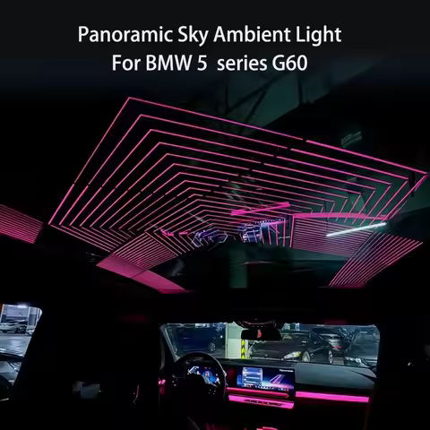 Panoramic Sky Ambient Light For BMW 5 Series G60, For BMW Roof Window Ambient Lights