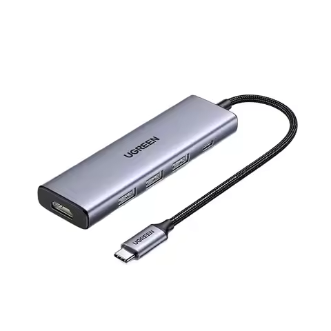UGREEN Type-C five-in-one multi-function docking station 4K30Hz CM511 3 USB3.0 PD100W fast charging 