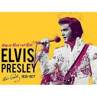 Eppkorarmap Elvis Presley Poster King of Rock and Roll Music Art Print X Multicolor