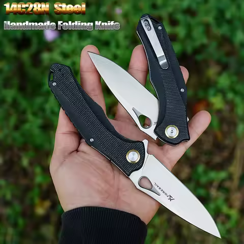 FORESAIL 14C28N Steel Sharp Folding Knife Outdoor Camping Hunting Cutting Survival Hiking Fishing Po