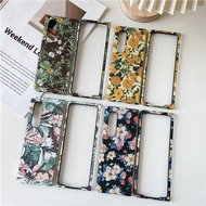 包郵 三星 Z FOLD 3 花花藝術風手機殼💕 Flower Pattern Samsung Fold 3 case