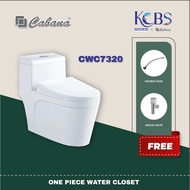 CABANA CWC7320 ONE Piece WC / Jamban / Tandas toilet come with washdown flushing system 250mm / TOIL