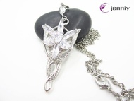 Arwen Evenstar Necklace- 7pcs Natural Zircon Lord Of The Rings(Color: Silver)