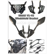 YAMAHA NMAX V1-V2 2020  windsheild adjustable bracket with side mirror BRACKET WINDSHIELD BRACKET AD
