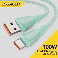 Essager USB Type-C Cable 6A 100w Super Fast Charger Wire Type-C Cable for Huawei