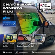 Chameleon Blue/Iridescent Color-Shifting Rainbow Window Tint Film Self Adhesive Decorative film