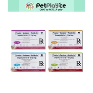 Simparica TRIO Anti Tick & Flea Heartworm Chewable for Dog w Sticker Zoetis Nexgard Spectra Meds