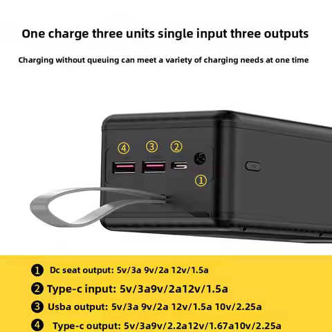 DIY 21*18650 Battery Storage Box 22.5W Fast Charging Mobile Power Bank Case Dual USB Type C DC Charg