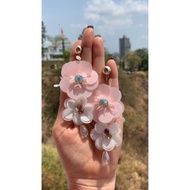 (2-5 Pcs) CATALOG FUCHSIA ROSEWOOD BARBIE PINK SERIES 3D SEQUIN BEADS 3D SEQUIN FLOWER SEQUENCE