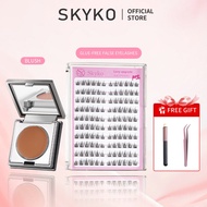 SKYKO Makeup set powder blusher cream gel free false eyelashes lasting for 24 hours