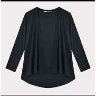 SDC Women Ultra -Soft  Ribbed Knitwear Cardigan Black 66B