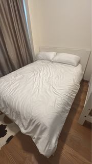 IKEA MALM Bed Frame with Storage - White